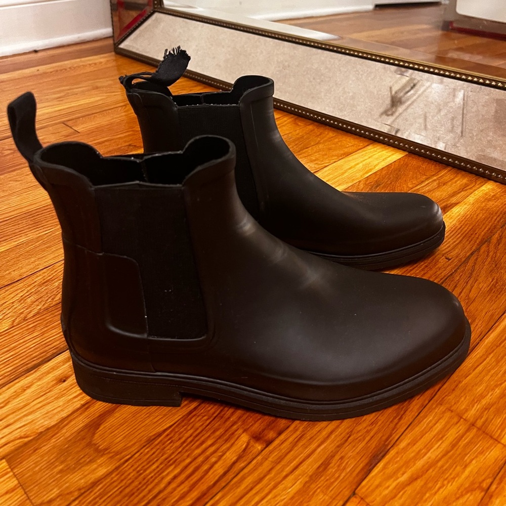 HUNTER black rain boots for men